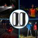 Yaklim Running Light, 2 Pack Clip on Flashlight for Runners Rechargeable Safety Lights for Walking at Night Hands Free Emergency LED Flashlight Work Light Warning Flashing Camping Hiking Walking Dog