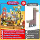 300PCS Magnetic Building Blocks Construction Set for Kids, STEM Engineering Toys for Boys Girls 3 4 5 6 7 8-12 Year Old, Montessori Magnet Cubes & Blocks, Birthday Easter Gifts & Basket Stuffers