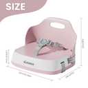 UBRAVOO Baby Booster Seats, Portable High Chairs for Babies and Toddlers, HighChair for Baby from 6 Months to 3 Years, Sitting Up to 15 kg (Pink)