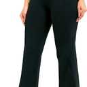 28" Inseam Women's Bootcut Yoga Pants Long Bootleg High-Waisted Flare Pants with Pockets BlackFlare_28_Large Black