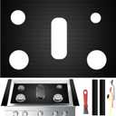 Stove Cover Gas Stove Top Burner Covers Protectors Replacement for Samsung Gas Range Stove Mat, Non-Stick Oven Liners Mat Gas Stove Burner Covers, Reusable Washable Keep Stove Clean Stove Guard