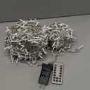 Ollny Christmas Lights 200LED 60FT Indoor, Multicolor Connectable Plug in String Light Outdoor, 8 Modes Waterproof Timer LED Fairy Lights for House Outside Bedroom Patio Balcony