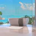 Momo Lifestyle Large Stone Bath Mat Drytomita Quick Drying Diatomaceous Earth, Ultra Absorbent (Linen Grey, Grande 32" X 20")