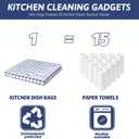 Nialnant 12 Pack Dish Rags for Washing Dishes,100% Cotton Soft Absorbent Quick Drying Dish Cloths for Kitchen,Cleaning Rags-11 x 11In