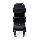 Kinderkraft APINO Lightweight Auto Folding Stroller, Compact Travel Baby Stroller for Newborn to Toddler, Reclining Seat, 5-Point Harness, Black