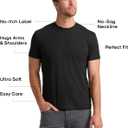 True Classic Mens T-Shirts Short Sleeve Crew Neck T Shirts for Man, Cotton Blend Plain Novelty Men's T-Shirts (L)