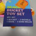 Beach Toys, Collapsible Sand Toys - 9pcs Sand Castle Building Kit, Sandbox Toys for Toddlers, Pink