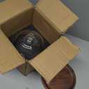 10 Inch Wooden Base Cake Display Stand with Glass Dome,Cloche Clear Glass Bell Jar Cover for Dessert Cheese Candy Plants Succulents