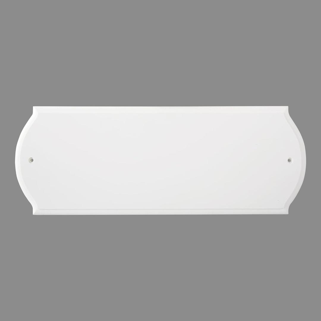 HASWARE Paintable Address Plaque White Block, Modern Design, for DIY, Outside, Home, Street(6" X 16")