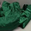 JSD Emerald Green Satin Sheet Set Full Size, 4 Piece Silky Bed Sheets Extra Deep Pocket, Good for Hair and Skin