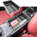 RUNROAD Center Console Organizer Compatible with BMW 3 Series G20/G21 2019-2025 and 4 Series G22/G23/i4 2021-2025 Accessories, Insert Console Tray Armrest Storage Box ABS Coin Holder, Black