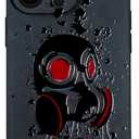 SIMPLYMDRN Slim for iPhone 13 Pro Max Case - Goth Tattoo Design - Cool Case for Men - Streetart Cover - Slim and Flexible (Hazardous Black)
