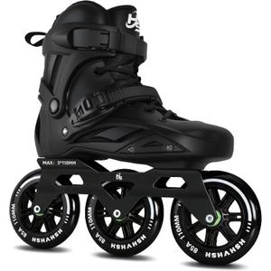 3-Wheel Inline Skates 110mm for Women & Men, High-Speed Performance Roller Skates Blades for Outdoor Fitness, Professional Inline Speed Skates for Female Male, No Brake, Men6.5-7.5/Women7.5-8.5