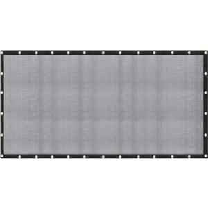 [Windscreensupplyco] 60-70% 10 FT X 20 FT Mesh Tarp/Shade Cloth 9-Needle Knitted Heavy Duty Black with Grommets for Green House, Garden, pergola, Pools, Dump Truck
