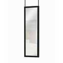 Mirrotek Door Mirror Hanging 14" x 48", Black 