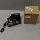 Panasonic Cordless Phone, 1.6" Backlit Display, Call Block, Speakerphone, 10 Hours Talk Time, 1 Handset - KX-TGC200B (Black)