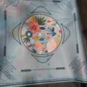 Deyimmei Neoprene Mahjong Mat for Table 31.5"x31.5" - Non-Slip, Noise Reduction Cover with Storage Pockets, American Rules & Crease-Free Rolled Shipping (Tropical Bloom)