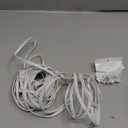 BUSOHE Cat6 Ethernet Cable 30 FT White, Cat-6 Flat RJ45 Computer Internet LAN Network Ethernet Patch Cable Cord - 30 Feet