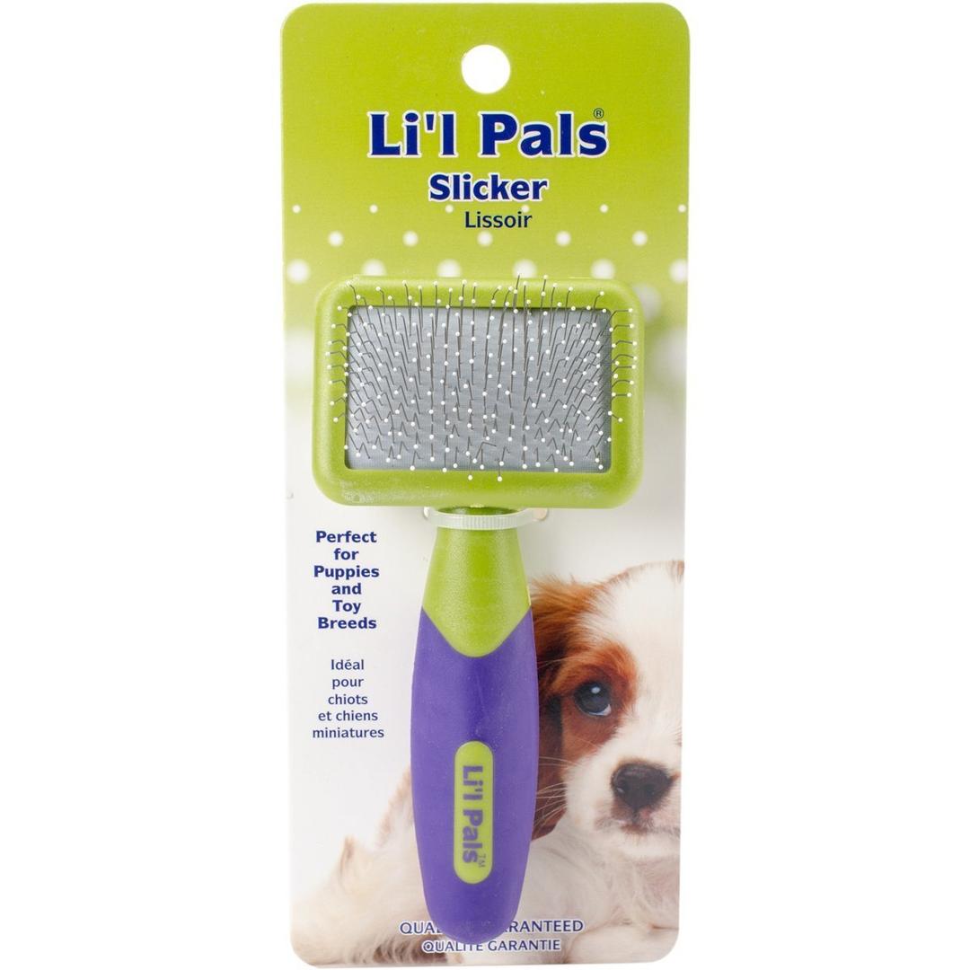 LilPals Soft Slicker Brush for Removing Mats, Tangles, and Loose Hair from Your Pets