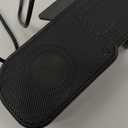 Cirqon Computer Speakers for Desktop PC Monitor, Easy Volume Knob, Sturdy Clamp, Basic Sound, Laptop Speakers with Compact Design, USB/USB C Adapter for Power and Audio (Black)