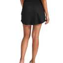 MEIVSO Women's Cotton Tennis Skort Athletic Golf Skirts Casual Skort Black XS (Black)