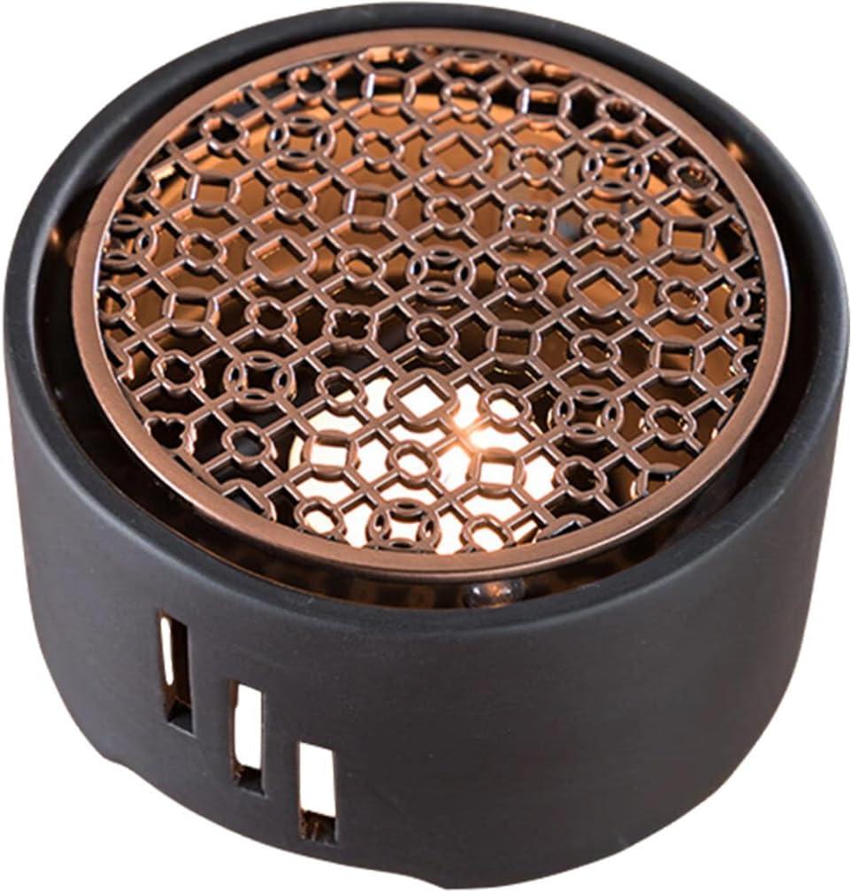 Japanese Metal Teapot Heater Warmer Base Black Steel Tea Warmer with Tea Light Holder Candle Teapot Warmer for Teapot Tea Stove