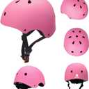 Glaf Toddler Bike Helmet 2-8 Years Old Kids Helmets Boys Girls Multi-Sport Helmet Adjustable Skateboard Cycling Helmet Lightweight (pink, Medium)