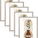 kennethan 11x14 Picture Frame Gray Set of 5, Wooden Poster Frame for Wall Mounting Display for Home, Office,Gallery,Holiday with Photos, Posters, Puzzles