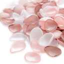 Ling's moment Rose Petals, Silk Flower Petals for Wedding/Aisle/Flower Girl Baskets/Table Centerpiece Dcor,etc.Blush White Dusty Rose 200pcs