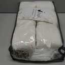 Thick Linen 100 Inch Semi Sheer Curtains for Living Room Bedroom Light Filtering Natural Cream Ivory Textured Privacy Pinch Pleated Curtains 100 Inch Length Hooks Rings Back Tab for Sliding Door (40"W x 100"L (Pack of 2))