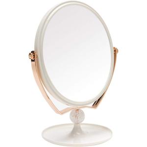 YEAKE Magnifying Makeup Vanity Mirror,ABS Plastic Double Sided 3X Magnification 360Swivel Beauty Make Up Mirror Cosmetic Table Desk Mirror 8" Oval