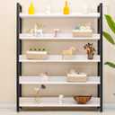 ICERZCZ Small Baskets for Organizing, Decorative Storage Baskets for Shelves, Storage Bins, Woven Baskets for Storage, Mini Basket for Nursery, 13"×8.5"×5.1" (3 Packs) Off White & Brown