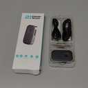 COMSOON Bluetooth Receiver for Car, Noise Cancelling 3.5mm AUX Bluetooth Car Adapter, Wireless Audio Receiver for Home Stereo/Wired Headphones, Hands-Free Call, 16H Battery Life - Black+Silver