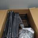 Ulif E11 Heavy-Duty Garment Rack, Metal Freestanding Clothes Rack and Closet Storage Organizer System with 8 Shelves and 4 Hanger Rods, (73.2-97.6)" W x 14.5" D x 71.2" H, Load 1034 LBS, Black