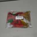 YOOHUA 604PCS 8inch Christmas Ornament Hooks, Ornament Hangers with Snap Ornament String for Christmas Tree Holiday Party Hanging Decorations Ropes Easy and Fast Locking (Gold Silver Red Green)