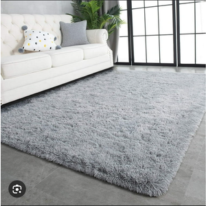 4x6 Fluffy Rugs, Shag Area Rug, Soft and Comfortable Fluffy Rug, High-Density Sponge Fluffy Carpet, not Easy to Fall Off, Living Room and Bedroom Rug