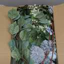 Suncalla 36 Pcs Blue Artificial Flowers Bouquet Set 8 Kind Faux Delphinium Rose Peony Chrysanthemum Hydrangea Baby's Breath Florals with Greenery Long Stem for Wedding Table Centerpiece Vase Decor