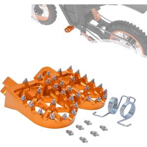 Dirt Bike Foot Pegs for Tutti Soleil01,CNC 7075 Aluminum FootPegs Rest Pedal for Tuttio Soleil 01 Off-Road EBike-Orange