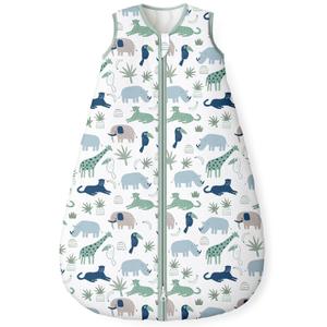 Yoofoss Baby Sleep Sack 12-18 Months, 1.5 Tog Baby Wearable Blanket with 2-Way Zipper, 100% Cotton Organic Fabric Winter Infant Sleeping Sack, Warm Soft Comfy (Large)