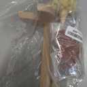 Toilet Bowl Cleaner Brush with Holder, 14 Inch Extra Long German Beechwood Handle, Strong Hemp Bristles, Ceramic Drip Tray, Biodegradable