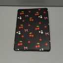 for Samsung Galaxy Tab A9+ Case - 360 Degree Rotating Stand Folio Smart Cover with Pencil Holder for Women Girls, Cherry and Bow for Samsung A9 Plus Tablet Case 11 inch, SM-X210/X216/X218