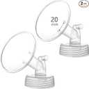 Momstouch 20mm Flange Compatible with Spectra S1 S2 9 Plus Synergy Gold Breastpump Replacement to Spectra Pump Parts and Flange; Not Original; Replaces Shield