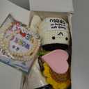 U-Goforst Teacher Appreciation Gifts for Women, Gifts for Teachers, Teacher Gifts Supplies with Makeup Bags Crochet Sunflower Bookmark Bracelet Socks for Teacher Appreciation