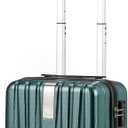 Hanke 14 Inch Underseat Carry On Luggage with Wheels Hard Shell Suitcases Lightweight Small Luggage for Weekender Mini Suitcase Carry On Bag Travel Luggage for Travel Rolling Suitcase (Blackish Green)