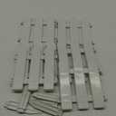 PLULON 6 Pieces Garden Fence with 6 Pieces Fence Insert White Plastic Garden Picket Edgings Lawn Flowerbeds Plant Borders Decorative Garden Yard