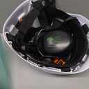 Forestry Safety Helmet Chainsaw Helmet with Polycarbonate Full Clear Visor and Ear Muffs 3 in 1 Forestry Hard Hat (White+Clear PC face shield)