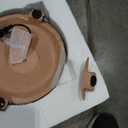 Sculptural Floor Lamp Faux Leather