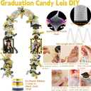 Class of 2026 Graduation Leis with Money Gift Set, 2 pcs Candy Lei Graduation Cash Holder,Personalized Graduation Gifts Money Leis with Photo Frame Congrats Grads Gift Idea for Graduate Party Supplies-Gold Black