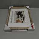 Malden International Designs 4x6 Our Kids Have Paws! Rustic Borders Picture Frame Our Kids Have Paws! Sentiment White MDF Wood Mat With Screenprinted Paw Prints Raised Rustic Brown Outer Wood Moulding