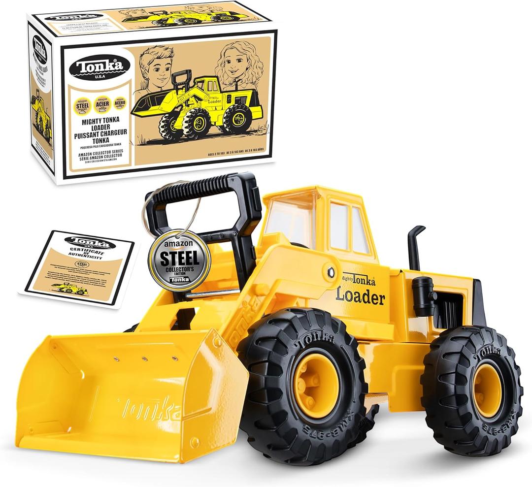 Tonka Retro Collector's Edition - Made with 2X More Steel, Kids Construction Toy, Metal Truck, Toy Truck for Boys and Girls, Kids, Toddlers, Ages 3+, Front Loader